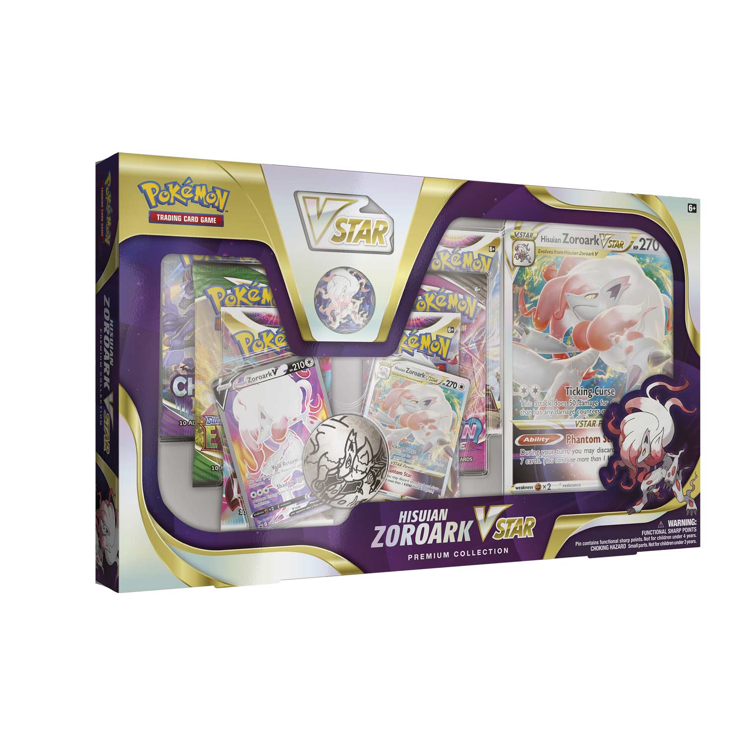 Pokemon TCG: Hisuian Zoroark VSTAR Premium Collection