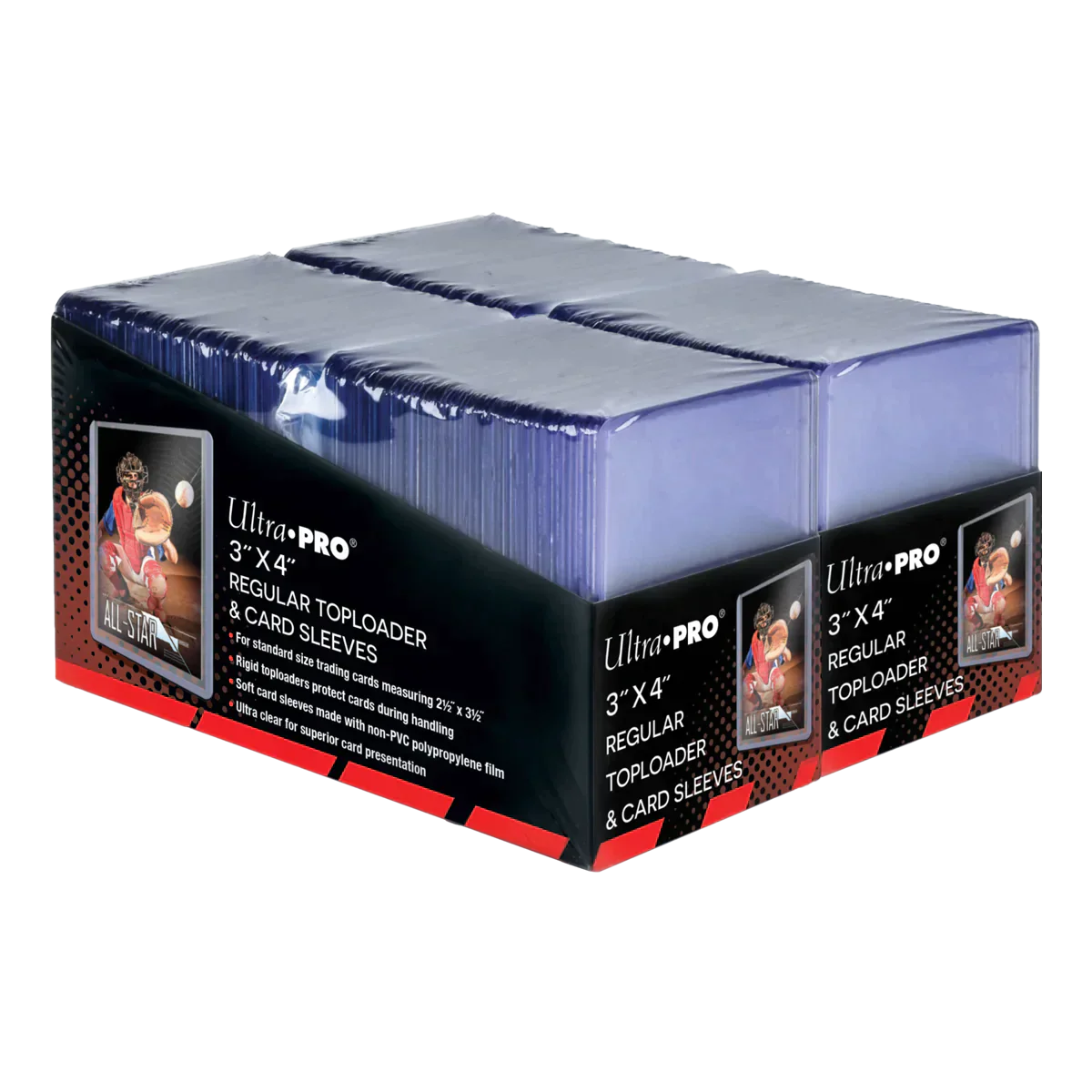 Ultra Pro - 3"x4" Regular Toploaders and Soft Sleeves Bundle (200ct)